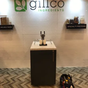 A convention booth isn't a convention booth until your serving drinks on draft!