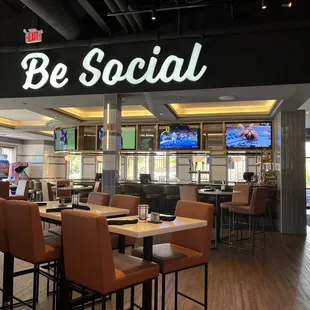 the inside of the restaurant