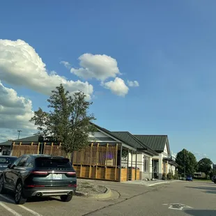 outside