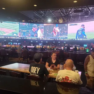 The biggest  sport bar with gigantic  TV s