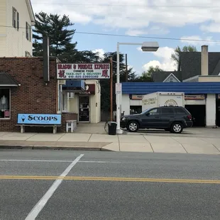 outside
