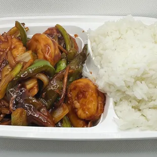 Shrimp with garlic sauce