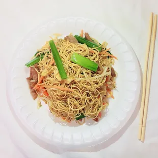 Asian Chow Mein (Shredded Pork w/ Egg Noodles $10.95