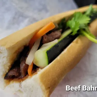 Beef Bahn Mi w/o Jalapeños ($5.99)  ~ perhaps THE BEST Bahn Mi I've ever had  locally ~