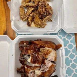 Wings and Roast Duck