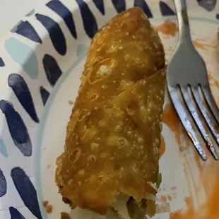 Oily, stale Egg Roll