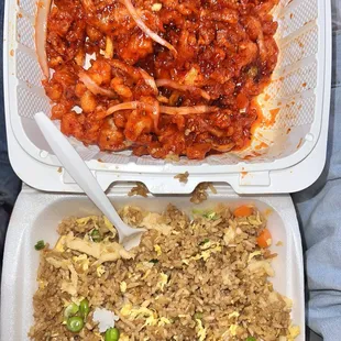 Chicken Fried Rice Dragon Bite Chicken Special