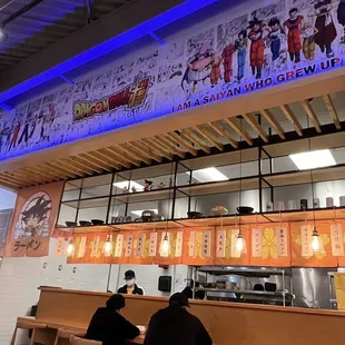 sushi and sashimi, interior