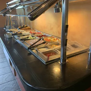 That's their selection for fruit and dessert.