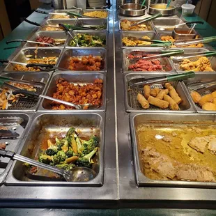 The buffet! Oh yes, there was fish and egg rolls too!