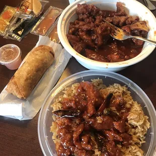 Chefs special - Orange Beef - to go.