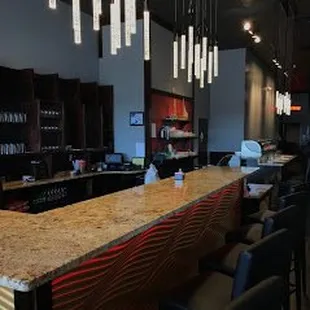 interior, sushi and sashimi