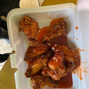 Braised wings