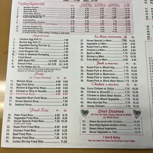 Menu part 1