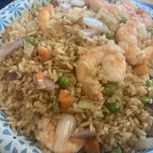 Shrimp fried rice.