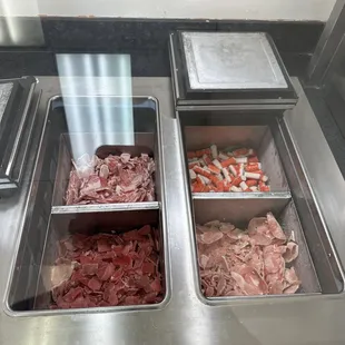 4 types of meat to choose from