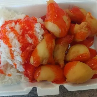 Awesome sweet &amp; sour chicken!