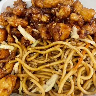 Orange Chicken dinner portion