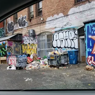 Back door of Dragon City Bakery.