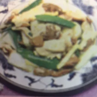 a plate of food on a table