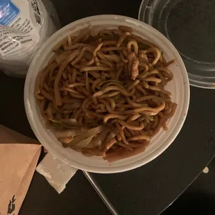 a bowl of noodles