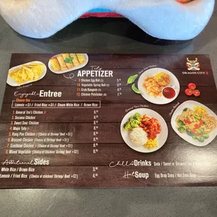 ramen and noodles, menu