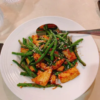 String Beans with Bean Curd