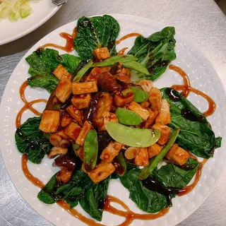 Braised Bean Curd with Shiitake Lunch
