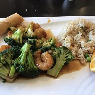 Broccoli Prawns Lunch