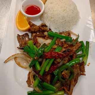 Mongolian Beef Lunch