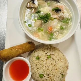 Prawns with Lobster Sauce Lunch