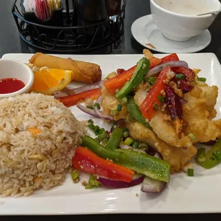 Salt & Pepper Fish Lunch