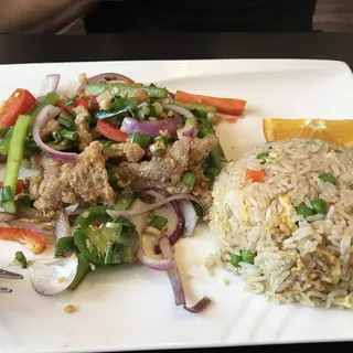 Salt & Pepper Pork Lunch