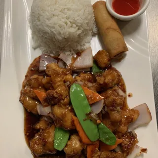 Spicy Tangy Chicken Lunch