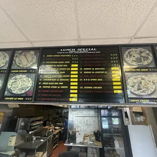 Menu as of 4/2024