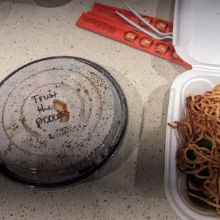 They use egg noodles instead of chow mein for Hong Kong Pan Fried noodles. Huge mistake.