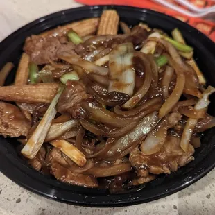 Mongolian Beef.  Where's the beef?