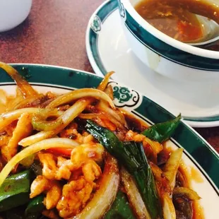 Chicken Schechuan (sp). It okay but that's all I can expect from this area.