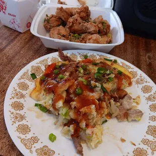 House egg foo young very good, salt and pepper wings, also good