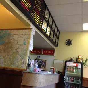 Restaurant front counter