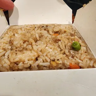 Fried rice packed to the rim!