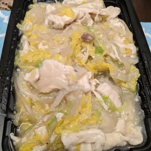 This is supposed chicken chow mein.