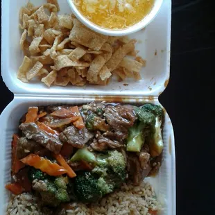 Good portions for a lunch menu.