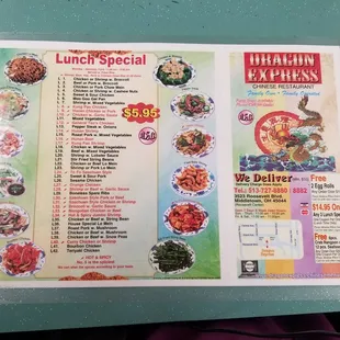 ramen and noodles, menu