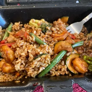 a close up of a plate of food