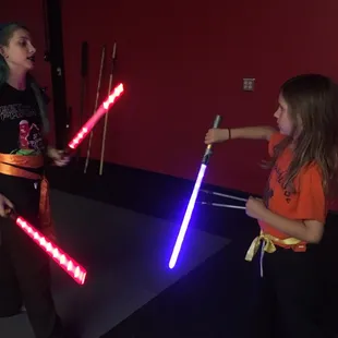 Light up the night! Kids Spar Wars!