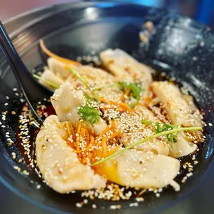 Bone Broth Chili Dumplings