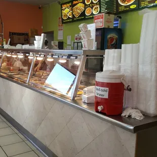 Typical fast food set up