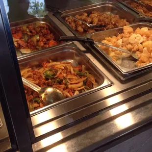 Snapshot of hot food line