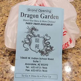 Thank you, Dragon Garden, for my delicious dinner.